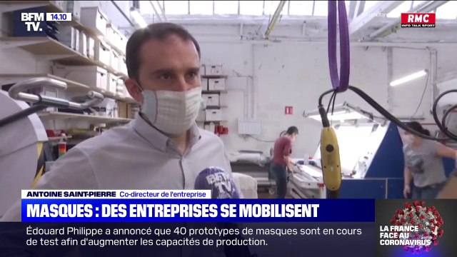 Cette usine de tissu travaille jour et nuit pour fabriquer des masques