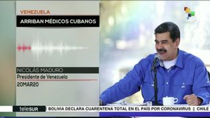 Maduro saluda la misión médica cubana que arribó a Venezuela