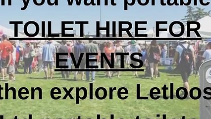 Best Portable  Toilet Hire For Events- LetLoos Ltd