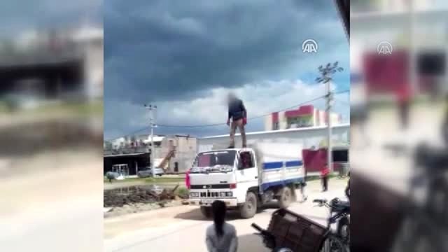 Mardin'de trafiği tehlikeye düşüren sürücü yakalandı