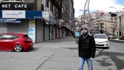 Hakkari halkı çağrılara uydu, caddeler boş kaldı