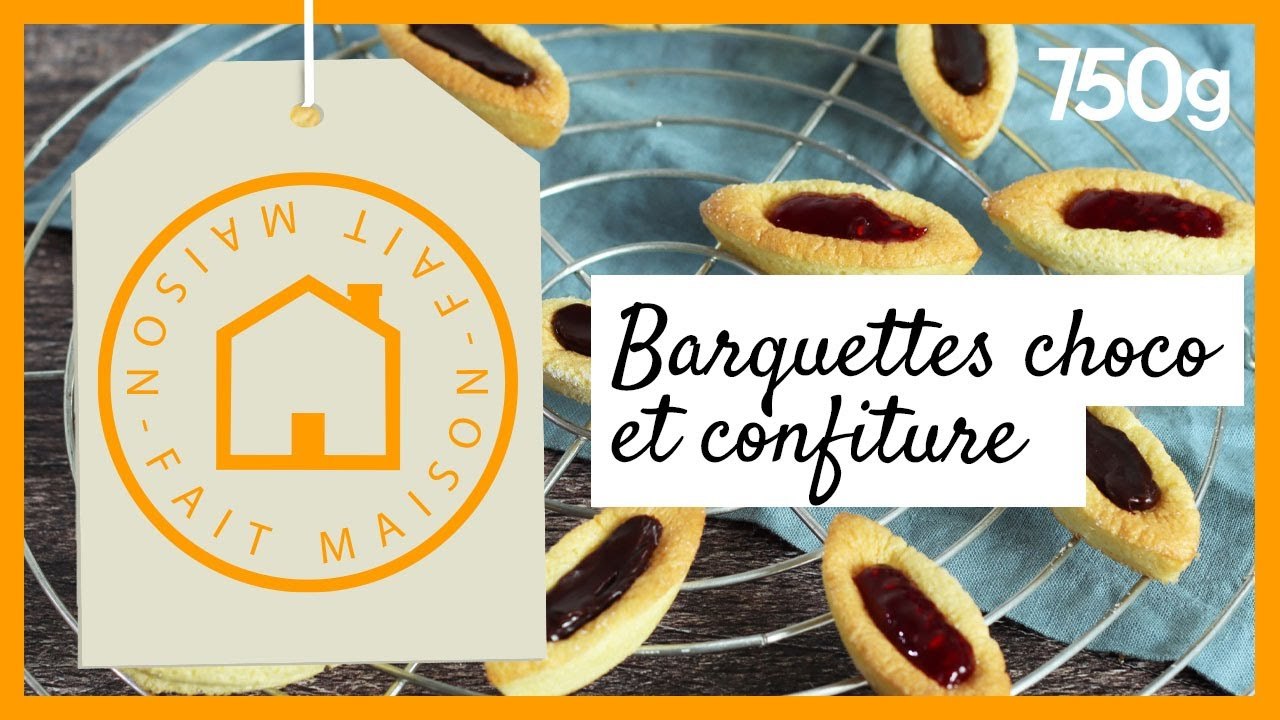 Recette des barquettes chocolat et confiture (Fait maison) - 750g