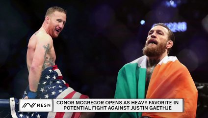 Conor McGregor opens as huge favorite in potential fight against Justin Gaethje