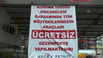 Araçlara ücretsiz dezenfeksiyon hizmeti