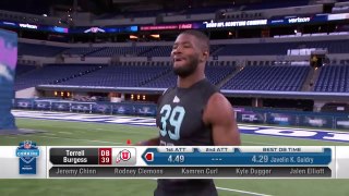 Defensive Backs Run the 40-Yard Dash at the 2020 NFL Scouting Combine