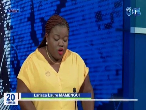 RTG/Larisc Laure Mamengui journaliste reçue sur le plateau du journal télévisé