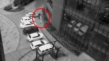 Mysterious Ghost Sighting In A Parking Lot-- Real Ghost Caught On CCTV Camera