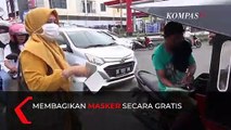 Antisipasi Corona, Anggota DPRD Bagi-bagi Masker Secara Gratis