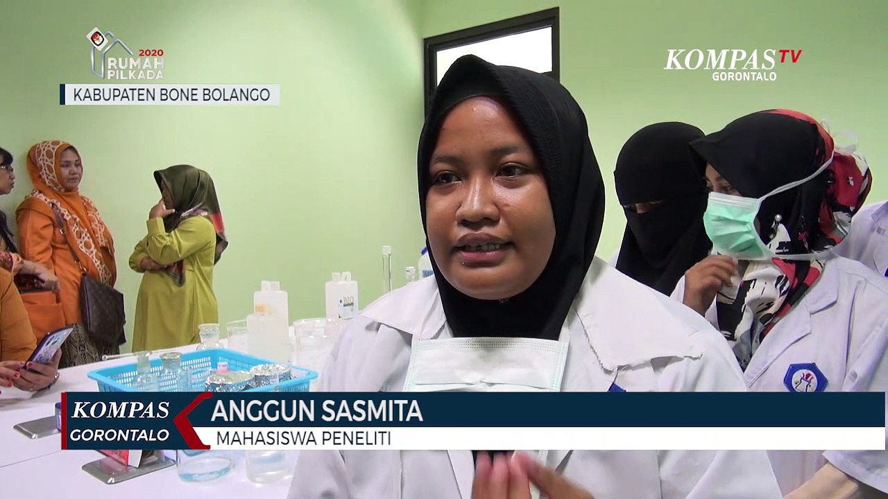 Mahasiswa UNG Membuat Hand Sanitizer  Berbahan Dasar Kulit udang