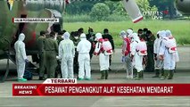 Pesawat Pengangkut Alat Kesehatan Mendarat di Halim Perdanakusuma