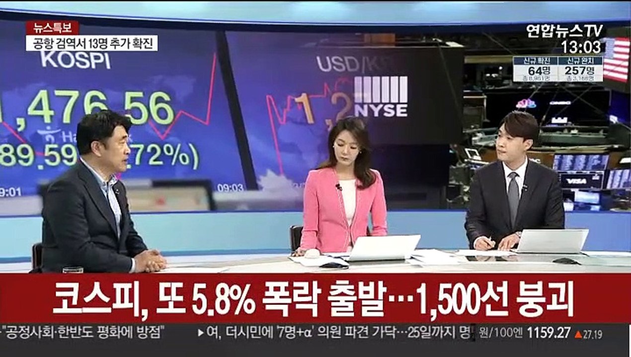 [뉴스초점] 코스피·코스닥 또 동반 폭락…환율은 급등