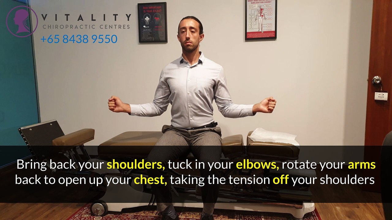 *STRETCHES* For Sore NECK and SHOULDERS: Part 1