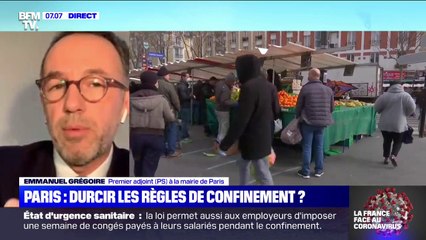 Confinement: "Les marchés sont essentiels à l'approvisionnement de nourritures", estime le premier adjoint à la mairie de Paris