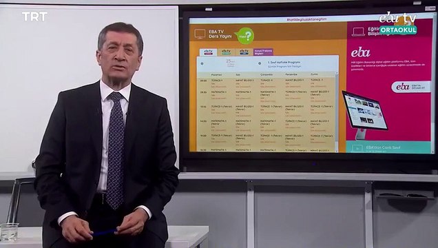 Uzaktan eğitim başladı, ilk dersi Milli Eğitim Bakanı Ziya Selçuk verdi