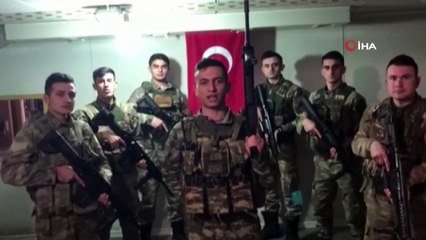 Suriye’de ki Mehmetçikten sağlıkçılara selam