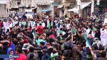 خروج مظاهرة في مدينة بنش شمال إدلب للتأكيد على أهداف الثورة