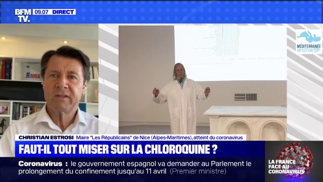 Christian Estrosi a le sentiment d'être guéri du coronavirus en prenant un traitement à la chloroquine