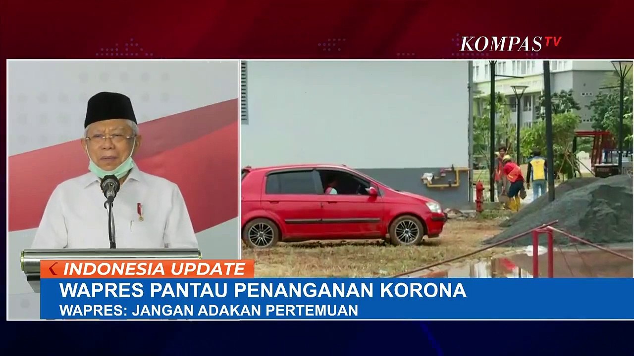Wapres Ma'ruf Amin Pantau Penanganan Corona