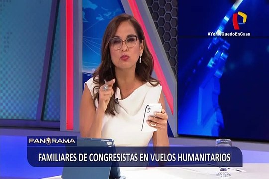 Congresista traslada a sus familiares en vuelos humanitarios
