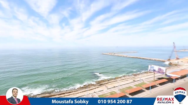 شقة مسجلة للبيع 123 م لوران (على البحر مباشرة)