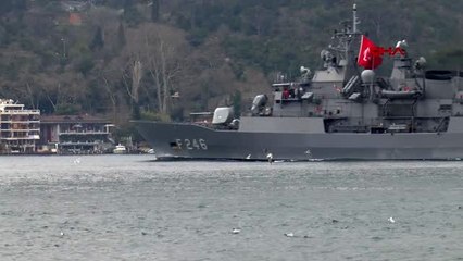 NATO SAVAŞ GEMİLERİ İSTANBUL BOĞAZI'NDAN GEÇTİ