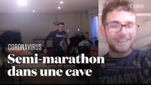 En plein confinement face au coronavirus, il court un semi-marathon dans une cave en Alsace