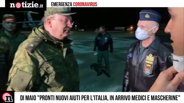 Coronavirus, Di Maio Medici russi in Italia, necessitiamo di 100 milioni di mascherine | Notizie.it