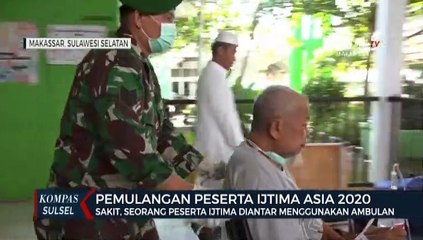 Seorang Peserta Ijtimah Diantar Menggunakan Ambulan