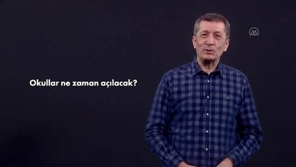 Milli Eğitim Bakanı Ziya Selçuk, uzaktan eğitime ilişkin merak edilenleri yanıtladı