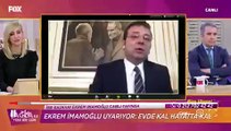 İmamoğlu: Tümüyle sokağa çıkma yasağı gelebilir