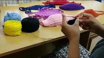 Disabled woman knits face masks for Padang residents during COVID-19 pandemic