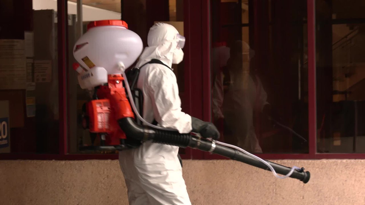 Desinfección en los Juzgados de Sevilla