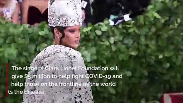 Rihanna donates $5m to coronavirus relief efforts
