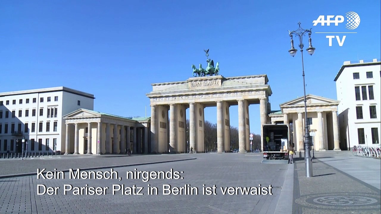 Brandenburger Tor ist verwaist