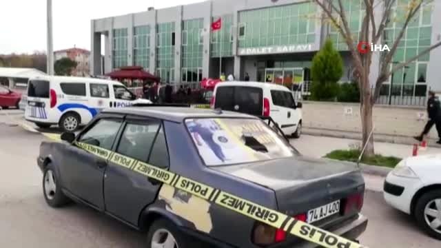 Adliye önünde silahlı kavga: 3 yaralı