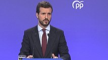 El PP pide un plan de choque económico para parar el impacto del coronavirus