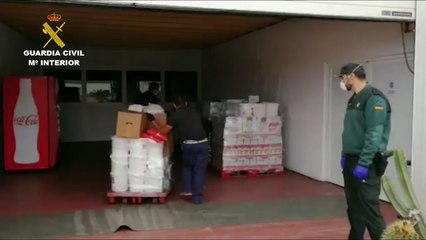 Guardia Civil de Las Palmas colabora en la gestión del excedente de comida