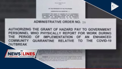 PRRD oks hazard pay for gov't frontliners, skeletal workforce