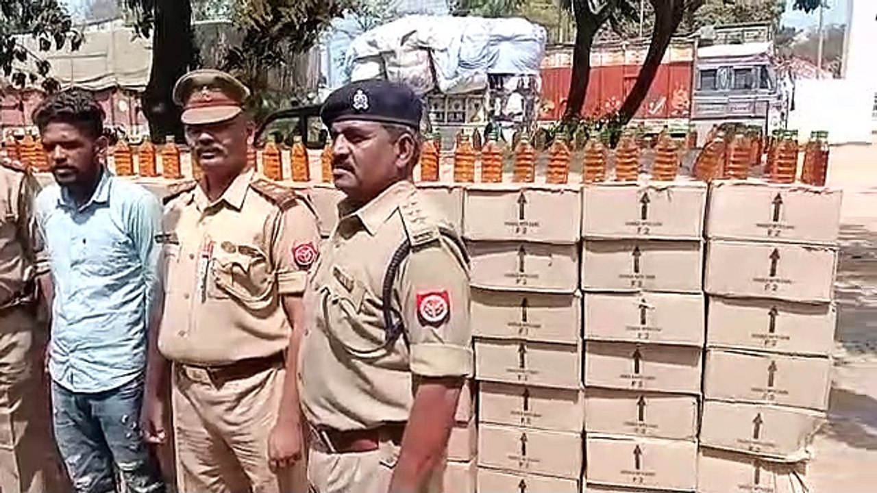 बाराबंकी: पुलिस ने 1110 पेटी अवैध शराब को किया...