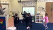 UK primary school students and teachers join in during virtual PE lessons
