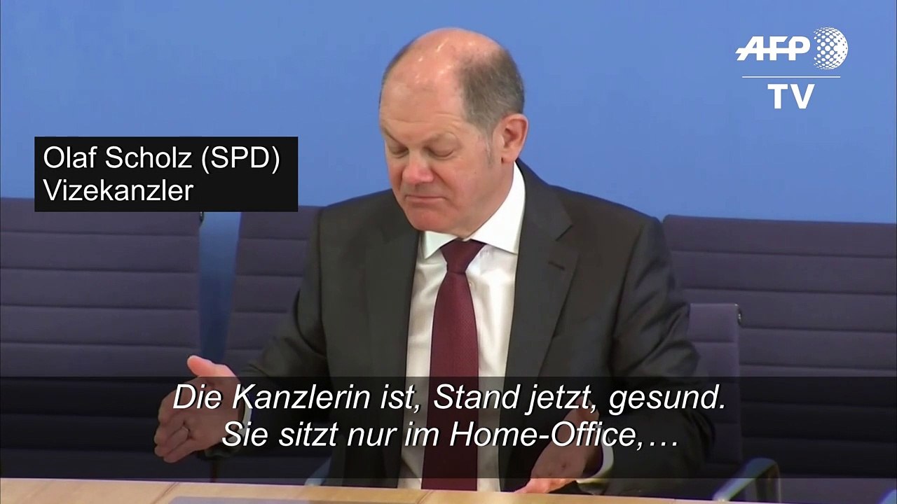 Scholz: 'Merkel ist gesund'