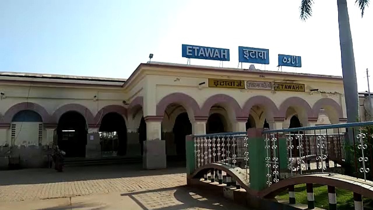 इटावा: ट्रेनों का आवागमन बंद होने पर रेलवे स्टेशन पर पसरा सन्नाटा