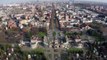 Drone footage of deserted streets in Milan during coronavirus outbreak