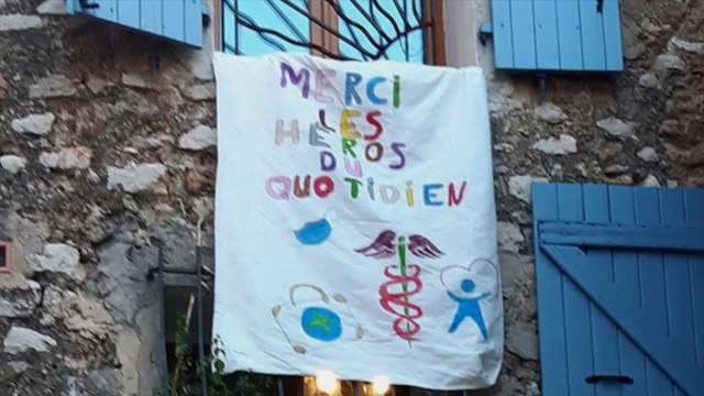 Les varois affichent leurs messages de soutien