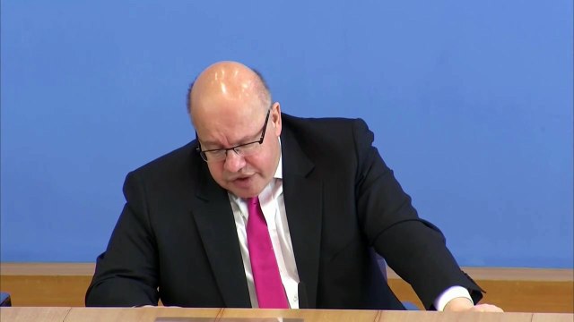 Altmaier erwartet Einbruch der Wirtschaftsleistung