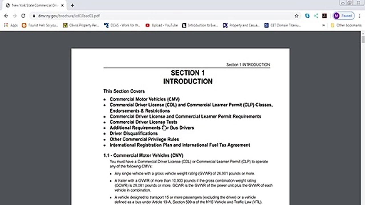 Commercial driver license written exam part 2