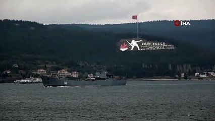 Rus Savaş Gemisi 'Orsk', Çanakkale Boğazı'ndan Ege’ye Doğru Yol Aldı