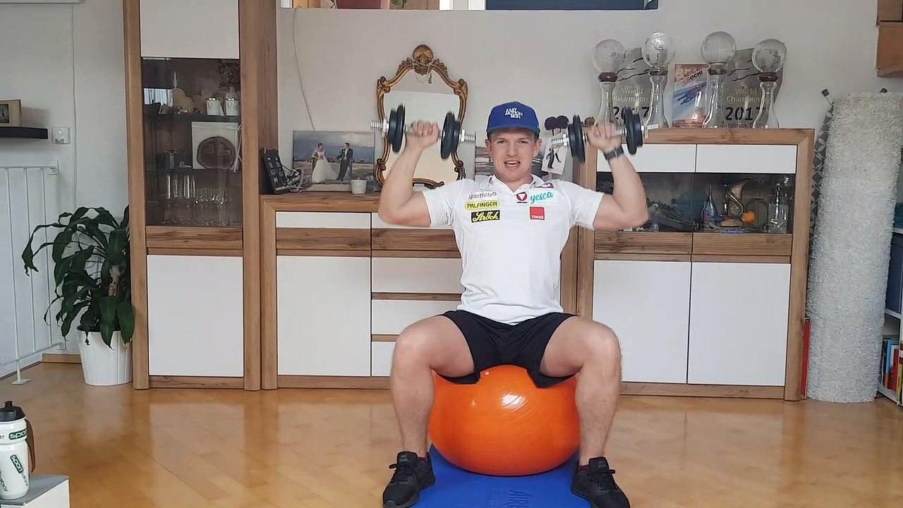 Wolfgang Kindl beim Training