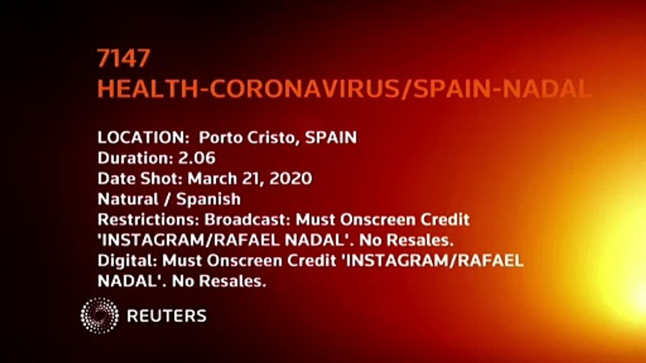 Rafa Nadal calls workers on the “frontlines” of coronavirus fight “our heroes”