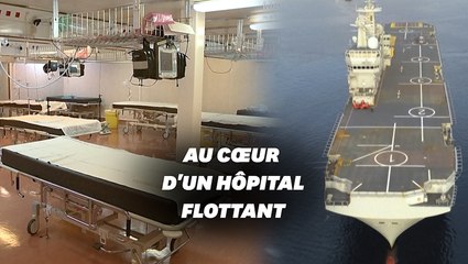 Voilà à quoi ressemble le porte-hélicoptères de la marine transformé en hôpital flottant